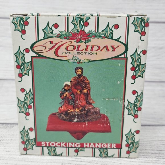 Holiday Collection Stocking Hanger,‎ Joseph Mary And Baby Jesus - Picture 1 of 6